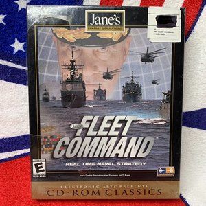 Vintage Big Box PC Game. Fleet Command. Jane's. Factory Sealed! 2000 release.